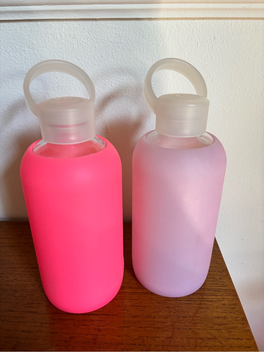 Two glass BKR bottles